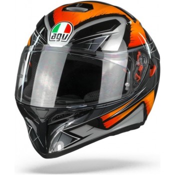 AGV K3 SV Max Vision Liquefy Black Orange Full Face Helmet 2XL