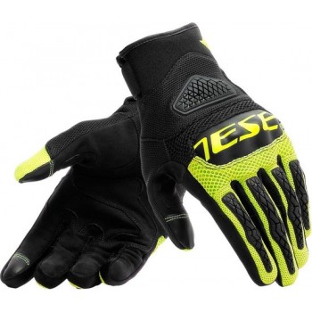 Dainese Bora Black Fluo Yellow Motorcycle Gloves XL
