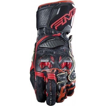 Five RFX Race Black Red Motorcycle Gloves 2XL