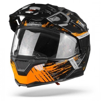 Nexx X.Vilijord Mudvalley Black Grey Orange Modular Helmet S