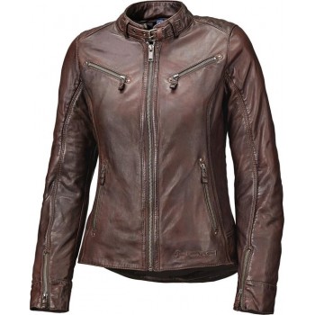 Held Sabira Chocolate Brown Leather Motorcycle Jacket 38