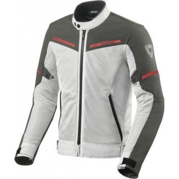 REV'IT! Airwave 3 Silver Anthracite Textile Motorcycle Jacket  S