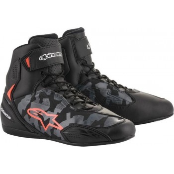 Alpinestars Faster-3 Shoes Black Gray Camo Red Fluo Maat EU 41 / US 8.5 25102199003