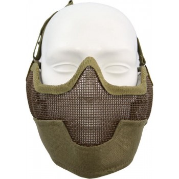 Fostex Airsoft beschermingsmasker en oorbescherming khaki