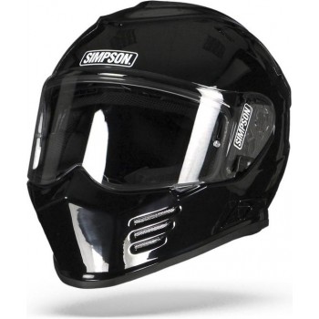 Simpson Venom Solid Black Metal Full Face Helmet S