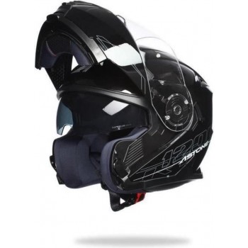ASTONE RT1200 Modulaire zwarte verstelbare helm