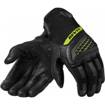 REV'IT! Neutron 3 Black Neon Yellow Motorcycle Gloves S