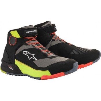 Alpinestars CR-X Drystar Riding Black Yellow Fluo Red Fluo Motorcycle Shoes 9