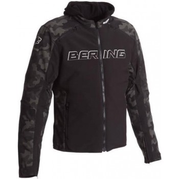 Bering Jaap Evo Black Green Camo Textile Motorcycle Jacket S