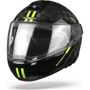 Schuberth C4 Pro Carbon Fusion Yellow Modular Helmet 2XL
