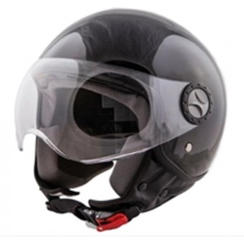 Helm Vito Loreto glans zwart XS scooter & motor