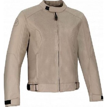 Bering Riko Beige Textile Motorcycle Jacket M