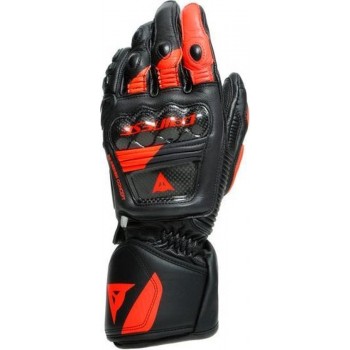 Dainese Druid 3 Black Fluo Red Motorcycle Gloves XL