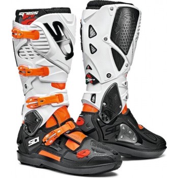 Sidi Crossfire 3 SRS Orange Fluo Black White Motorcycle Boots 43