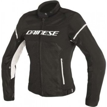 Dainese Air Frame D1 Lady Black Black White Textile Motorcycle Jacket 44