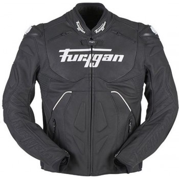 Furygan Raptor Evo Black White Leather Motorcycle Jacket M