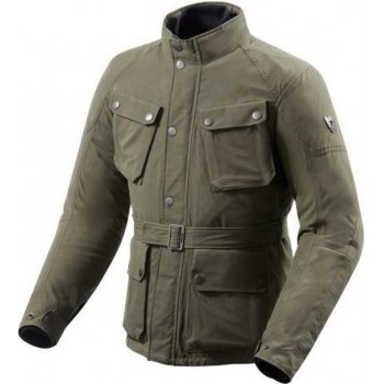REV'IT! Livingstone Dark Green Textile Motorcycle Jacket XL