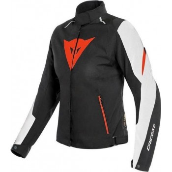 Dainese Laguna Seca 3 Lady D-Dry White Fluo-Red Black Jacket 44