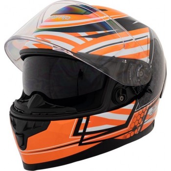Zamp FR-4 ECE22.05 / DOT Helmet Matte Orange Graphic Large
