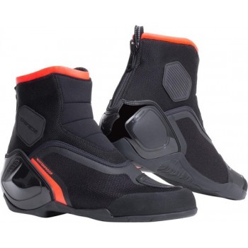 Dainese Dinamica D-WP Black Fluo Red Motorcycle Shoes 40