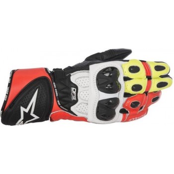 Alpinestars GP Plus R handschoen zwart/wit/rood/fluo
