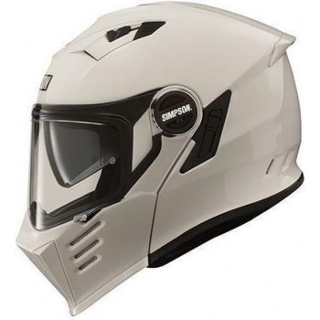 Simpson Helmet Darksome White 62-XL