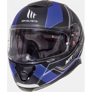 Helm MT Thunder III sv Trace zwart/blauw M