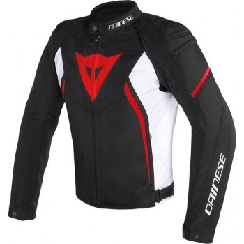 Dainese Avro D2 Black White Red Textile Motorcycle Jacket 60