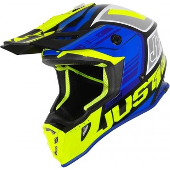 JUST1 Helmet J38 Blade Blue-Yellow Fluor-Black 56-S