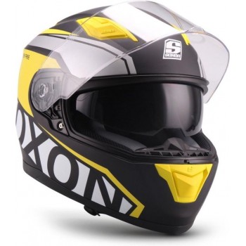 SOXON ST-1000 RACE integraal helm, motorhelm, scooterhelm ECE keurmerk, Geel, S hoofdomtrek 55-56cm