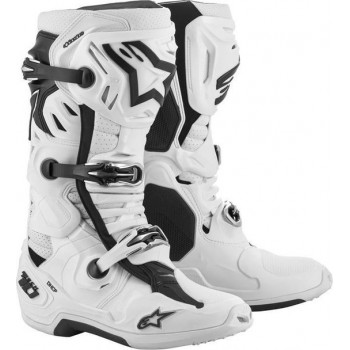 Alpinestars Tech 10 Supervented White Motorcycle Boots 10