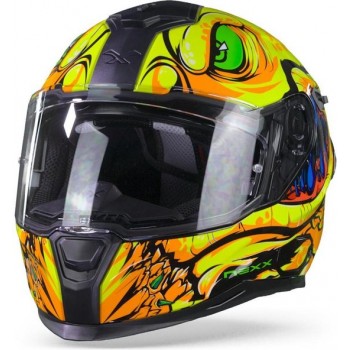 Nexx SX.100R Abisal Yellow Blue Full Face Helmet M