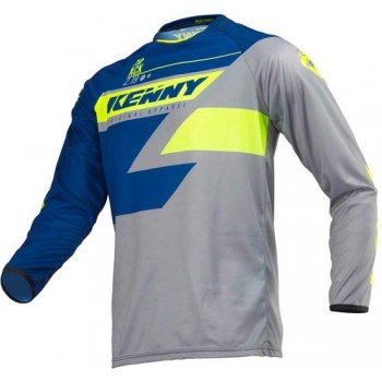 Kenny Crossshirt Track Navy/Lime-S