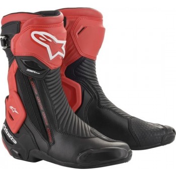 Alpinestars SMX Plus V2 Black Red Motorcycle Boots 45