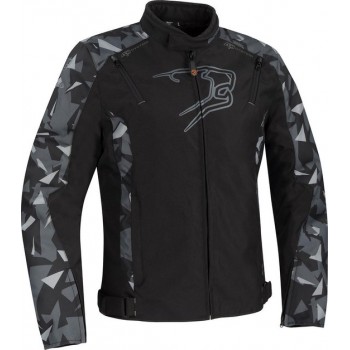 Bering Gozer Black Camo Textile Motorcycle Jacket M