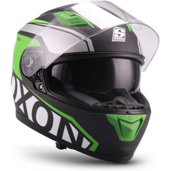 SOXON ST-1000 RACE integraal helm, motorhelm, scooterhelm ECE keurmerk, Groen, XL hoofdomtrek 61-62cm