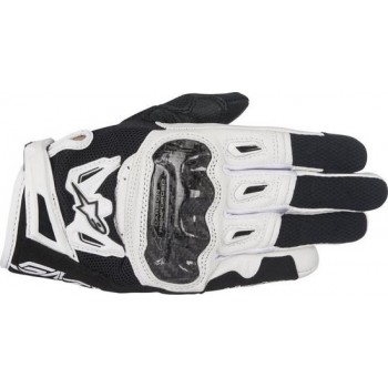 Alpinestars SMX-2 Air Carbon V2 Black White Motorcycle Gloves L