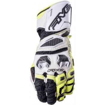 Five RFX Race Fluo Yellow Motorcycle Gloves XL