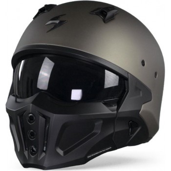 Scorpion Covert-X Solid Titanium Jet Helmet M
