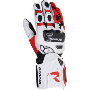 Bering Steel-R Black Red Motorcycle Gloves T10
