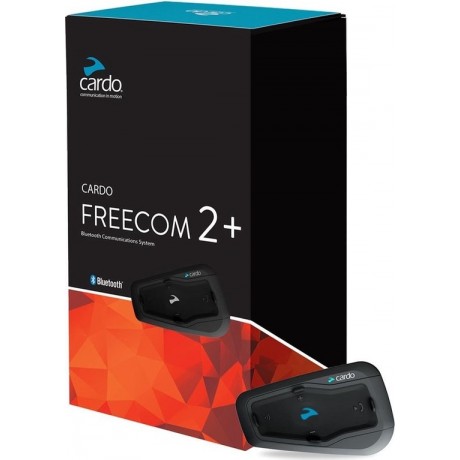 Cardo Freecom Plus Duo  - Motor communicatiesysteem - Bluetooth - 500 Meter - 2 Stuk(s)