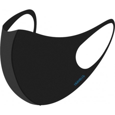 TRAVELLY®️ Mondkapje – Niet Medisch – Wasbaar - Herbruikbaar – Mondmasker – 3 stuks – Universeel – Zwart – Gezichtsmasker