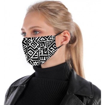 Mondkapje Wasbaar – Facemask – Gezichtsmasker – OV – Trein – Zwart & Wit