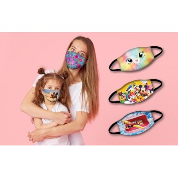 BEE SEEN | Mondmasker voor kinderen | Kitten | mondkapjes | wasbaar en herbruikbaar