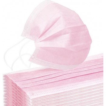 10 delig pakket Wegwerp mondkapjes licht roze