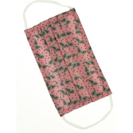Mondkapje roze - Met luxe print - Comfortabele kwaliteit met metalen neusbeugel - Niet medisch gezichtsmasker