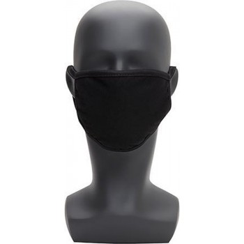 Katoenen stoffen mondkapje - wasbaar - mondmasker - zwart