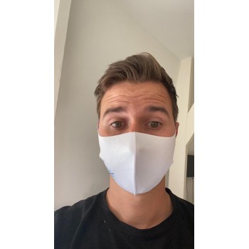 Mondkapje- Gezichtmasker- Facemask- Uniek- Rs&k - Wasbaar- Niet Medische - Wit