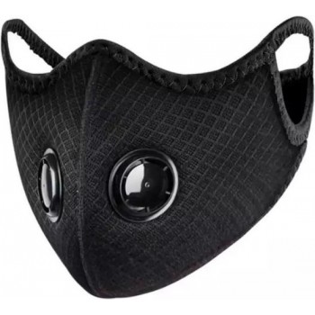 Trainingsmasker – Mondkapje – Masker met Ventilatie – Fietsen – Joggen  – Zwart