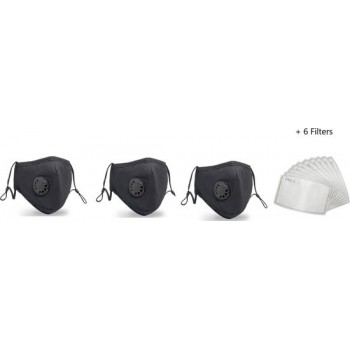 OV Mask – Wasbaar Mondkapjes – Openbaar Vervoer – Met Filters – 3 Stuks